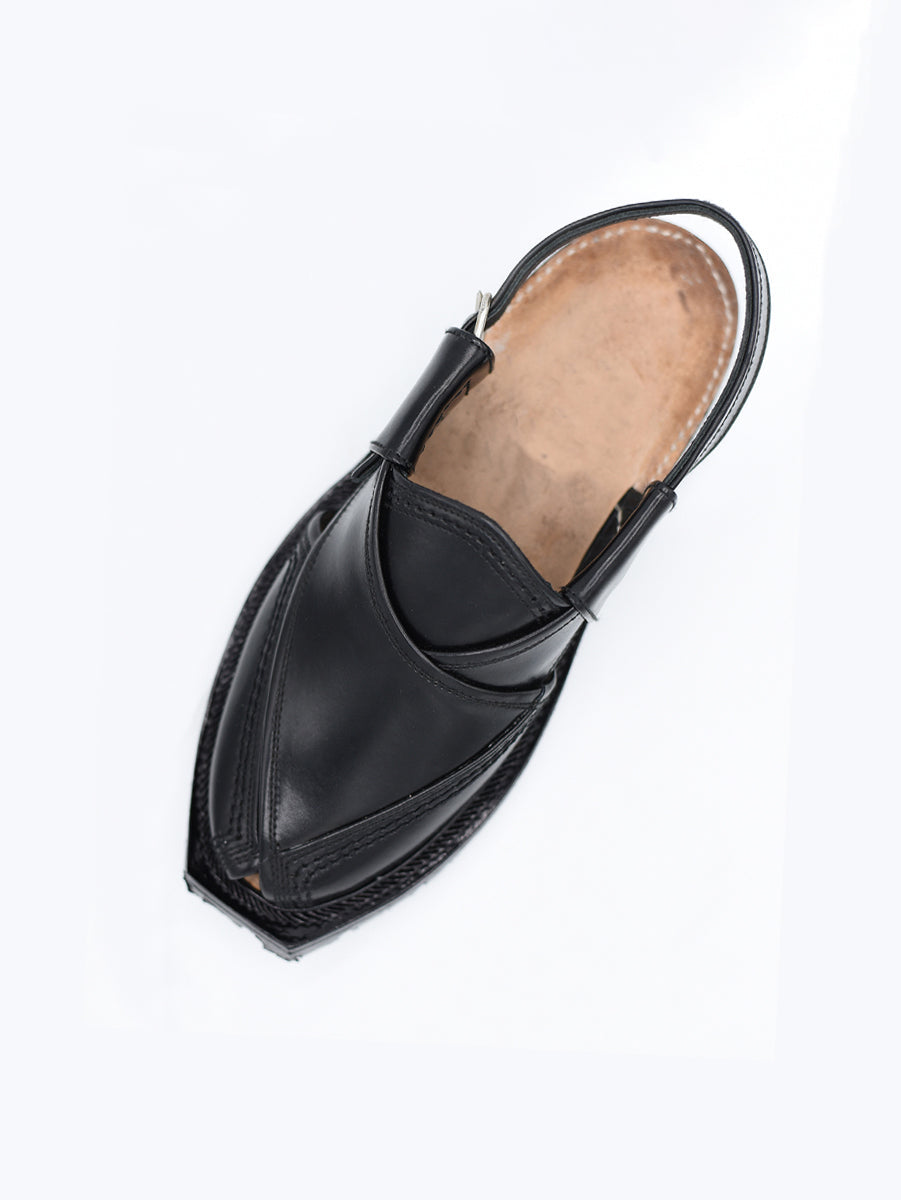 Black Peshawari Chappals – Stylish & Comfortable Footwear