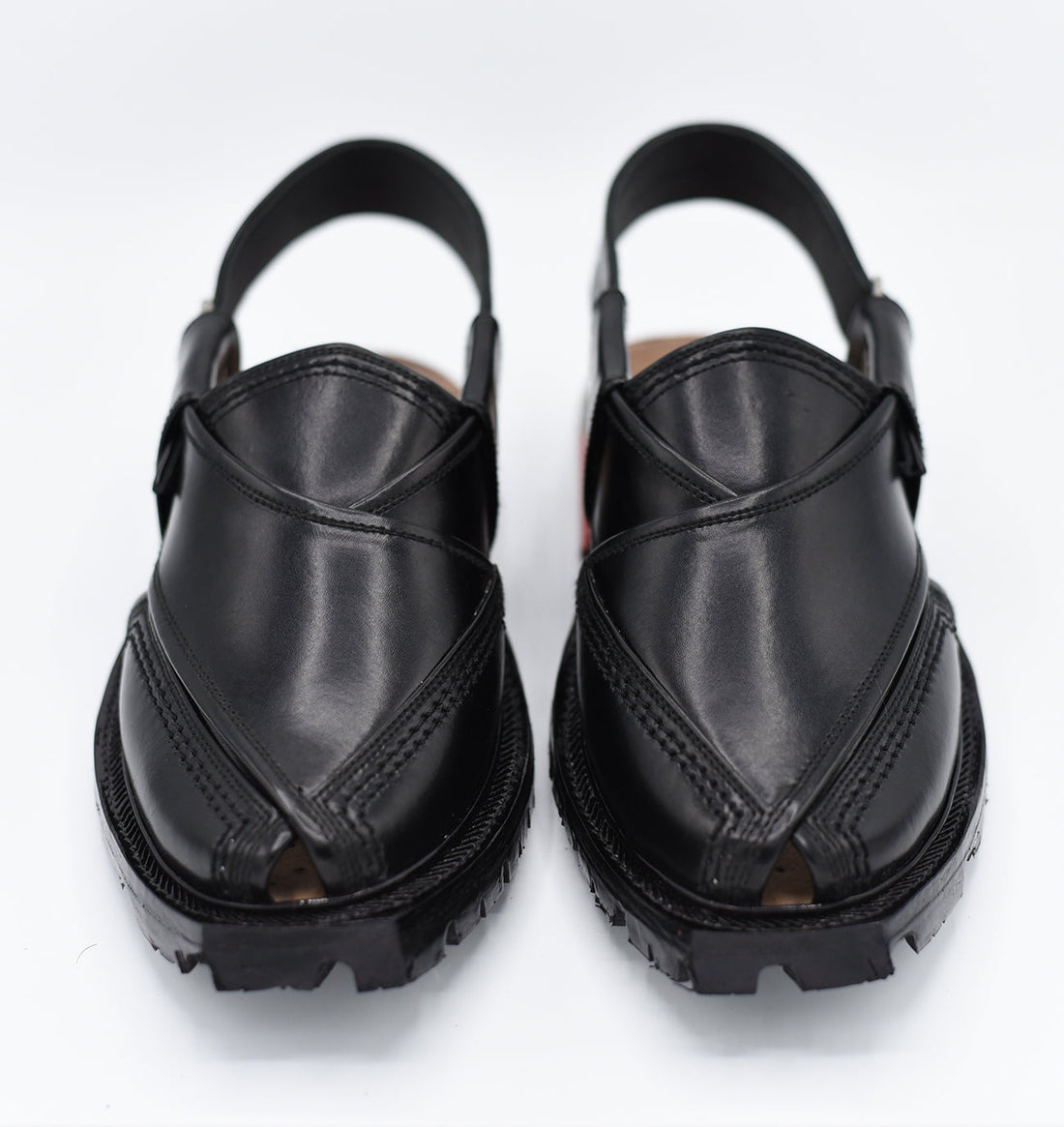 Black Norozi Chappals – Traditional Elegance & Comfort