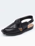 New Black | Code PC-257 | Norozi Chappal | 100% Original Leather Made - 6