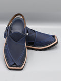 Kaptaan Chappal | PC-223 | Grab Sole | Blue Color | HandMade