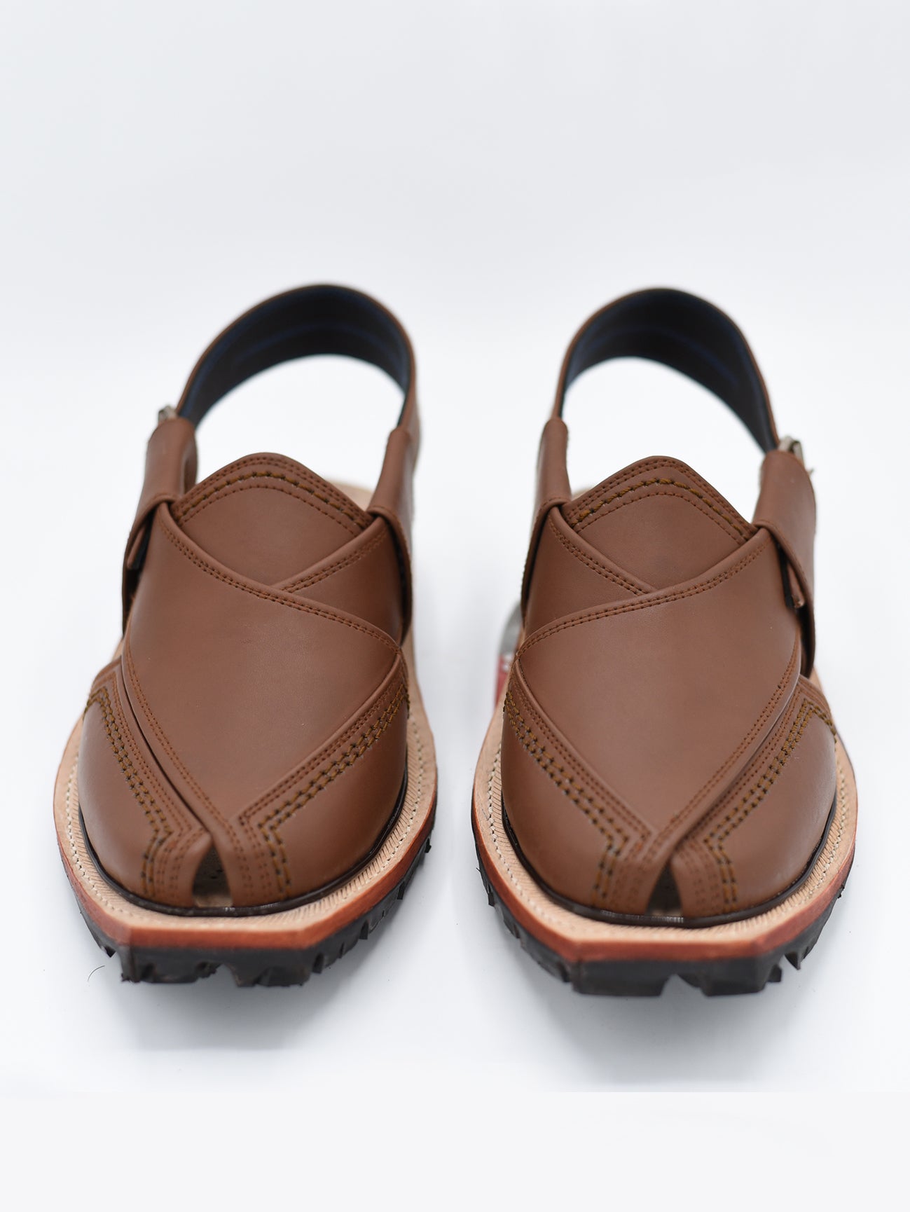 Brown  | Code PC-256 | Norozi Chappal | 100% Original Leather