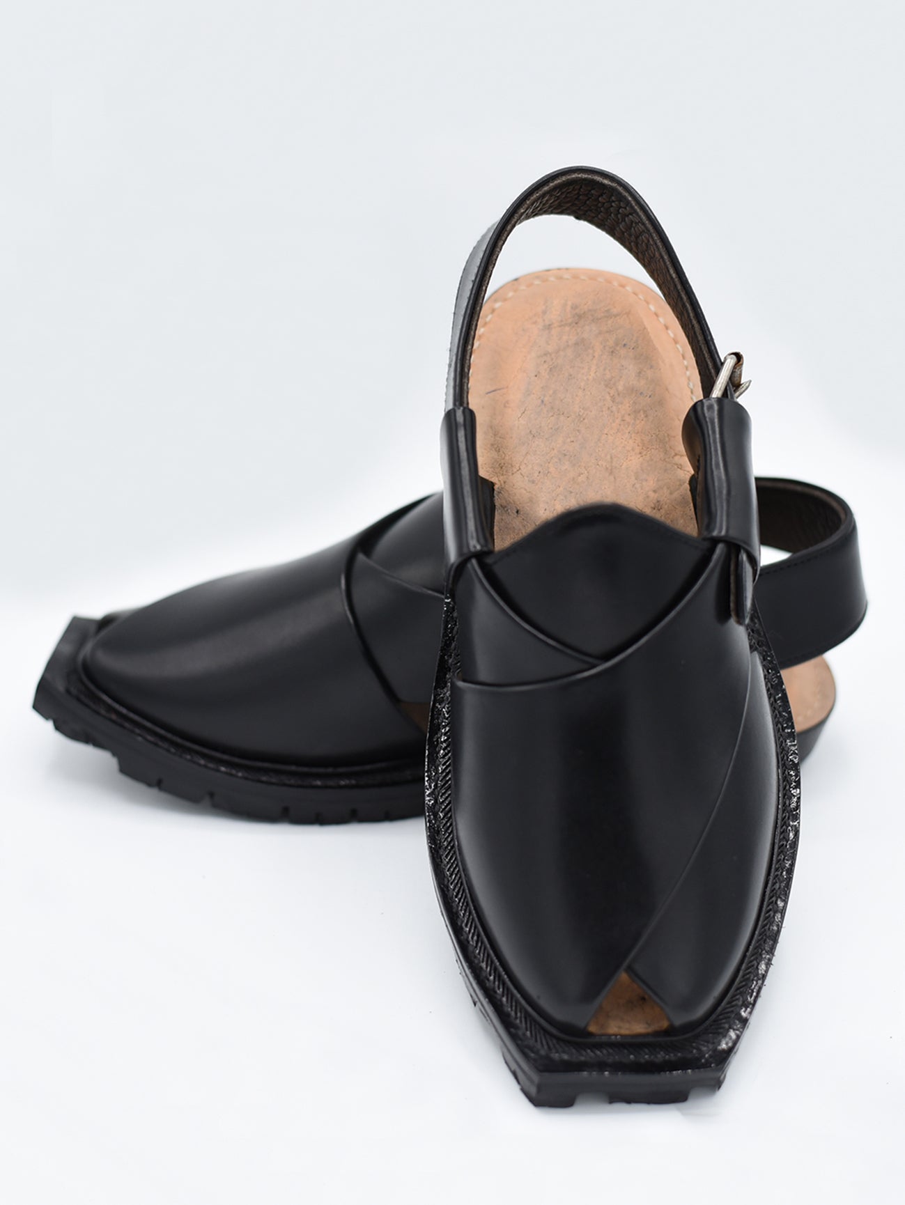 Black Norozi Chappal | Code PC-254 | Without Stitched