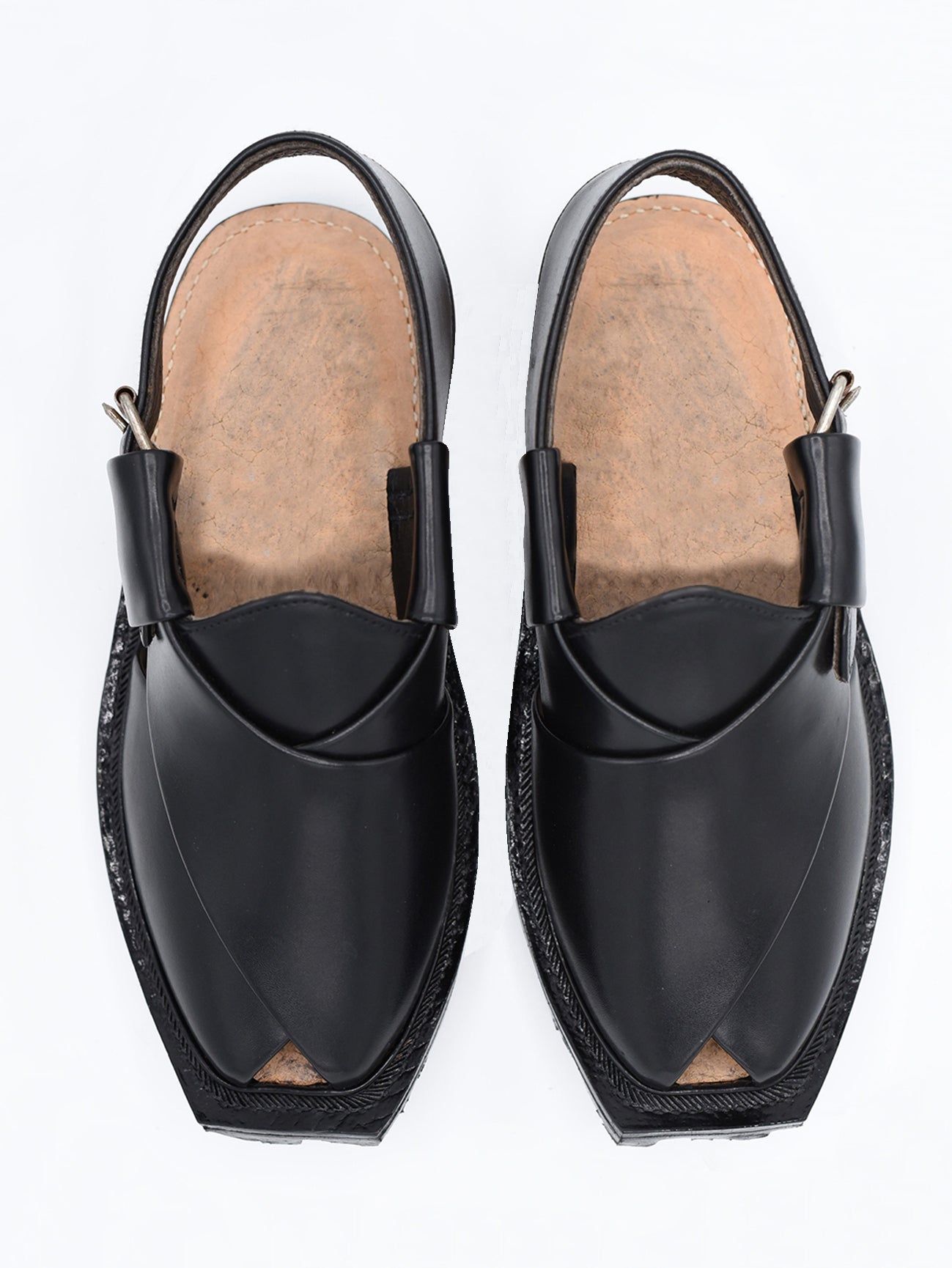 Black Norozi Chappal | Code PC-254 | Without Stitched