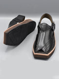 Kaptaan Chappal | Code PC-018 | Black Color | 100% Original