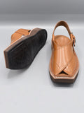 Kaptaan Chappal | Code PC-045 | Brown Color | 100% Original