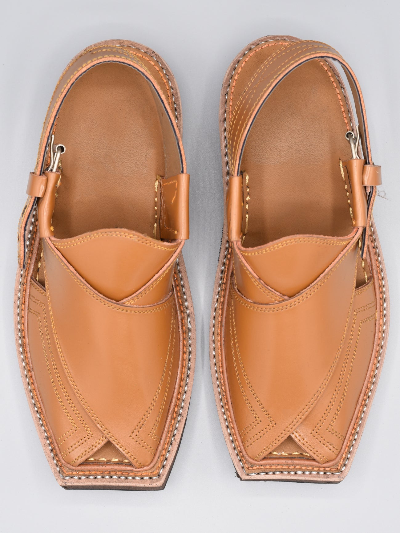 Kaptaan Chappal | Code PC-045 | Brown Color | 100% Original