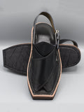 Kaptaan Chappal Black Color