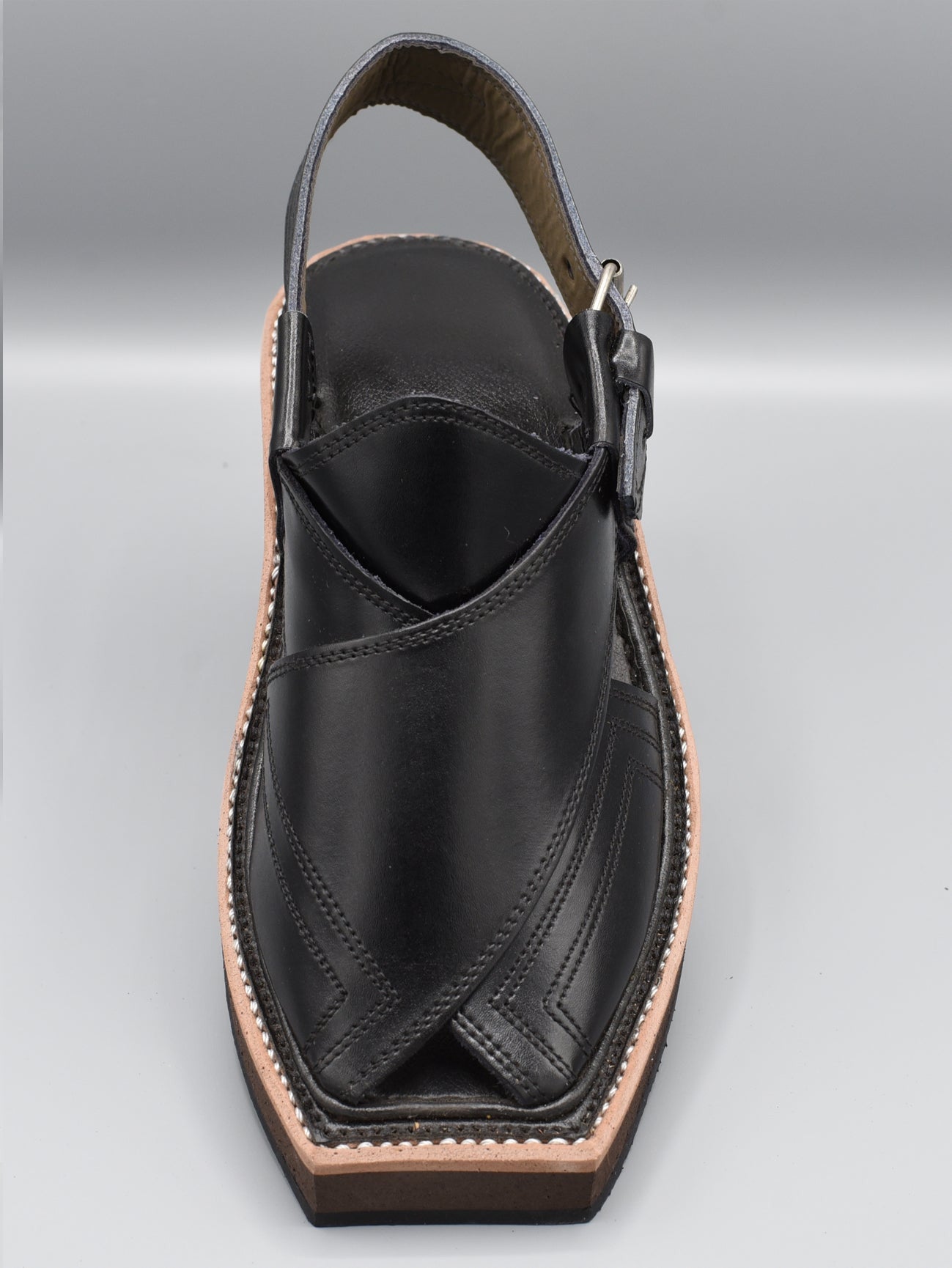 Kaptaan Chappal Black Color